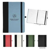 Pulp cover journal with 80 lined pages, bookmark, elastic pen loop... from...