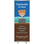 24'' X 63" Custom Retractable Banner Stand