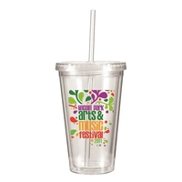 16 oz. Victory Acrylic Tumbler with Straw Lid, Full Color Di