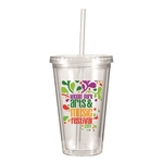 16 oz. Victory Acrylic Tumbler with Straw Lid, Full Color Di