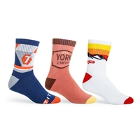 Pantone Matched Jacquard midi crew socks made of nylon and cotton... from ASI...