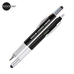 Twist-Action Black Multifunctional Level Tool Pen