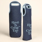 Wine Tote Denim-Neoprene Single