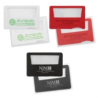 Credit card shaped magnifier with light and 3x magnification power.... from...