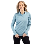 Clique Spin Eco Performance Pique Long Sleeve Womens Polo