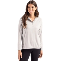 Women's sweatshirt with a hood, UPF 50+ protection, and moisture-wicking...