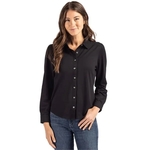 Cutter & Buck Advantage Eco Tri-Blend Pique Womens Long S...