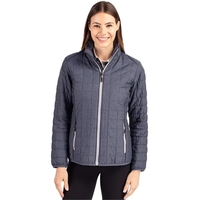 Women's puffer jacket with a full-zip, insulation, hood, wind and water......