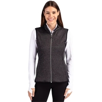 Cutter & Buck Mainsail Sweater Knit Womens Full Zip Vest