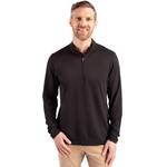 Cutter & Buck Virtue Eco Pique Recycled Quarter Zip Mens ...