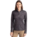 Cutter & Buck Traverse Stretch Eco Camo Print Quarter Zip...