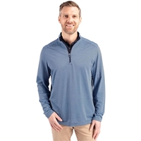 Men's sweatshirt with a quarter zip, UPF sun protection, moisture-wicking...