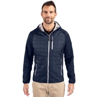 Cutter & Buck Rainier Primaloft Mens Eco Full Zip Hybrid ...