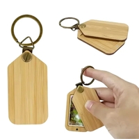 Wooden Photo Frame Keychain