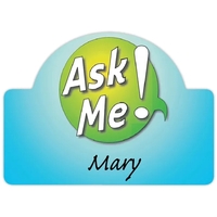 2-3/4" X 2" Value Reusable Full Color Name Badge