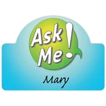 2-3/4" X 2" Value Reusable Full Color Name Badge