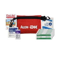 Bronze first aid kit with quality supplies in a convenient carabiner... from...