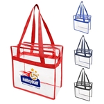 Clear Stadium Security Zipper Tote