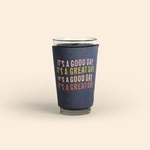PINT GLASS SLEEVE - DENIM NEOPRENE