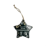 Star Shaped Sublimated Ceramic Ornament - 2 Sided