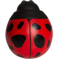 2.75" x 3.25" ladybug shaped stress reliever made of polyurethane foam.......