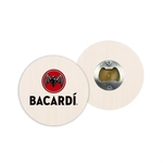 Pop-a-Top Wood Coasters with Bottle Opener Back (3.75")