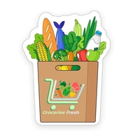 35 mil Grocery bag shaped magnet that's made in the USA... from ASI 54040 Fey...