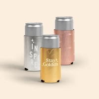 Metallic Neoprene ( Wetsuit Material ), collapsible can insulator with...