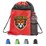 Color Block Drawstring Backpack