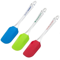 Spatula with a silicone blade and clear acrylic handle.... from ASI 57956...