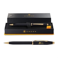 Cross® Century II Black Lacquer Pen, Laser Engraved