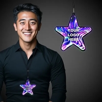 Star time tunnel necklace with 32" cord and LED lights.... from ASI 42016...