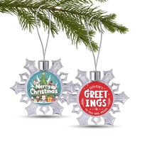 3" Clear Snowflake Full Color Aluminum Sheet Ornament with white box... from...