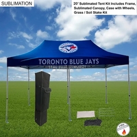 20' Premium Sublimated Tent Kit, Includes Premium 40mm Aluminum Frame,...