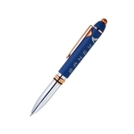 Flashlight and Stylus Two-Tone Metal Pen