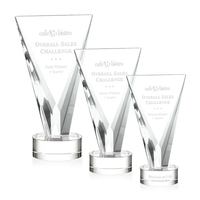 The beautifully tapered Mustico Optical Crystal award emerges from a solid......