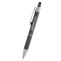 Durable aluminum click-action ballpoint pen featuring gleaming chrome clip...