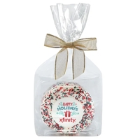 Gift bag of 3 sugar cookies with Holiday Nonpareil Sprinkles... from ASI...