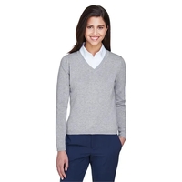 Devon & Jones ladies' V-neck sweater made from 100% airspun cotton.... from...