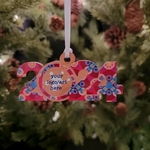 Custom Printed Hardwood Horizontal 2024 Ornament
