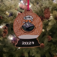 Custom Printed Hardwood Snowglobe Ornament... from ASI 92531 Unique Custom...