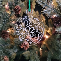 Custom Engraved Acrylic 2024 Ornament... from ASI 92531 Unique Custom...
