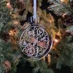 Custom Engraved Acrylic Graphic Snowflake Ornament