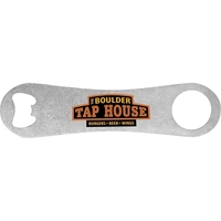 Full-color stainless steel opener with grip hole. Fits in pocket, great......
