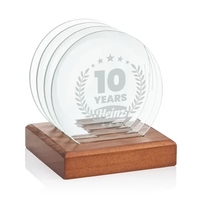 Coasters - Set of 4 on Wooden Base... from ASI 84592 St Regis Group