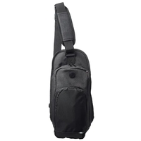 Two-tone crossbody shoulder backpack plus 1 color silkscreen imprint on 1......