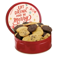 Medium Gourmet Cookie Tin with 2" Assorted Gourmet Cookies (24)... from ASI...