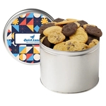 Half Gallon Cookie Tin with 2 in. Cookies- Assorted