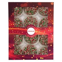 12 Piece Luxury Chocolate Oreo Gift Set with 12 Holiday Nonpareils... from...