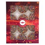 Luxury Chocolate Oreo Gift Sets- Rainbow Nonpareil Sprinkles